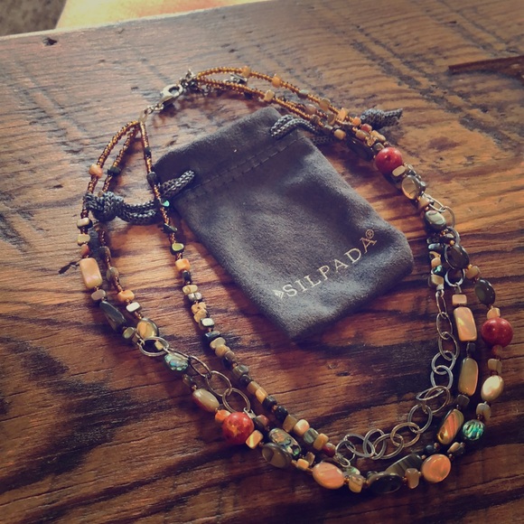 Silpada stone necklace - Picture 1 of 3